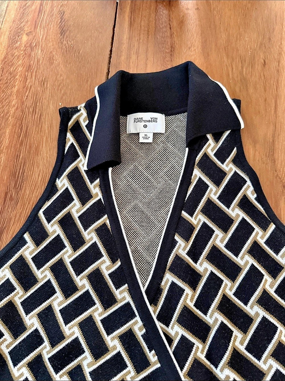 Diane Von Furstenberg and Target Geometric Dress - Black, White, Loden Green